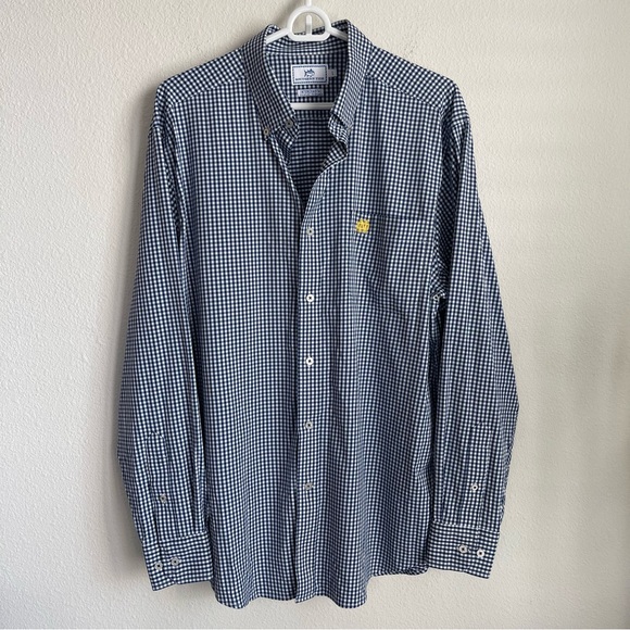 Southern Tide Intercoastal Norte Dame Gingham Button Down LS Shirt - Picture 2 of 6